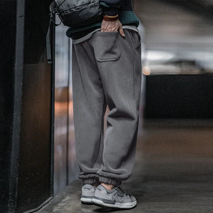 Varme Fleece Joggebukser for Menn – Myke og Forede Bukser med Elastisk Liv | Komfortable og Tykke Vinterbukser