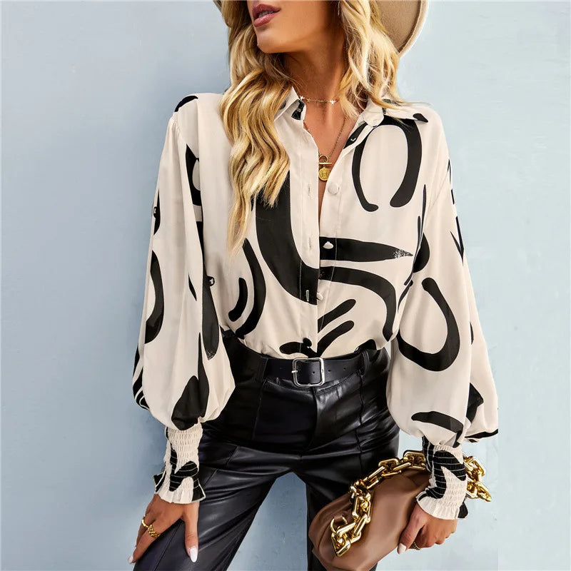 Elegant bluse med knute foran