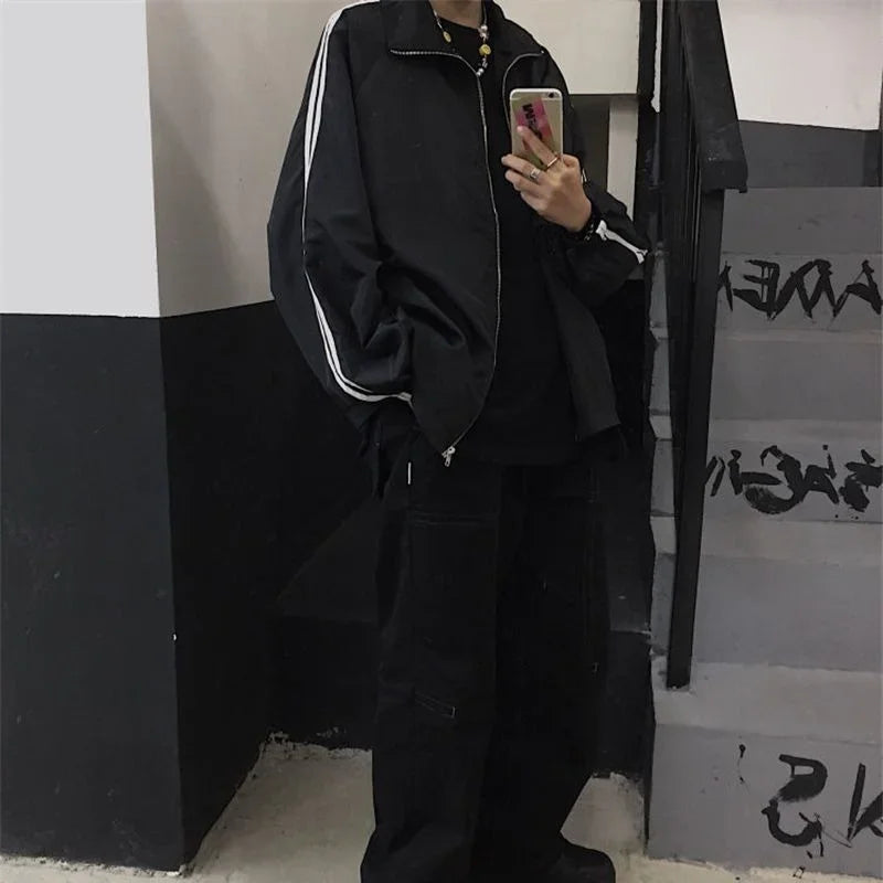 Oversized Vindjakke for Dame – Koreansk BF-stil | Lett, Trendy &amp; Solbeskyttende Streetwear til Vår og Høst