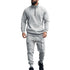 Herre Joggedress – Semi-zip Genser & Fleecebukse | Slim Fit & Komfortabel Vinterstil – Rød