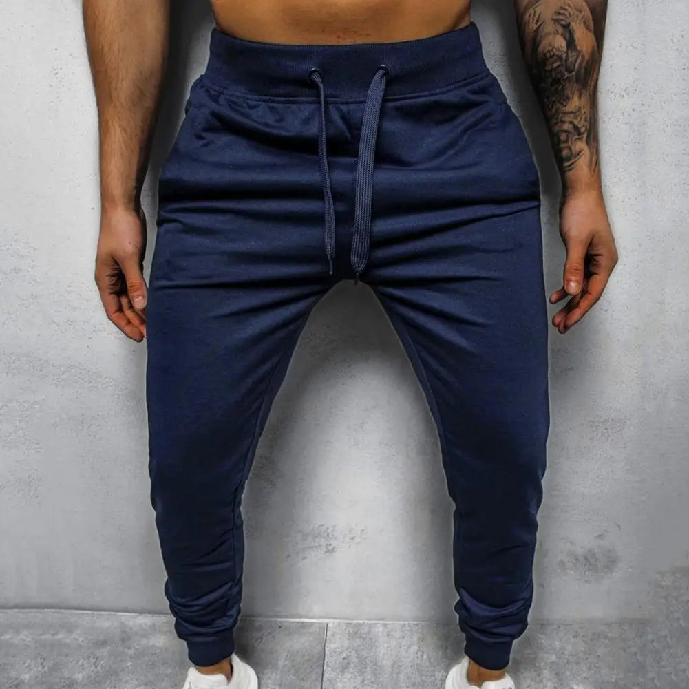 Joggebukse for Herre med Sidelinjer – Ultrapmyk, Slim Fit Treningsbukse i Bomull (Høstnyhet)