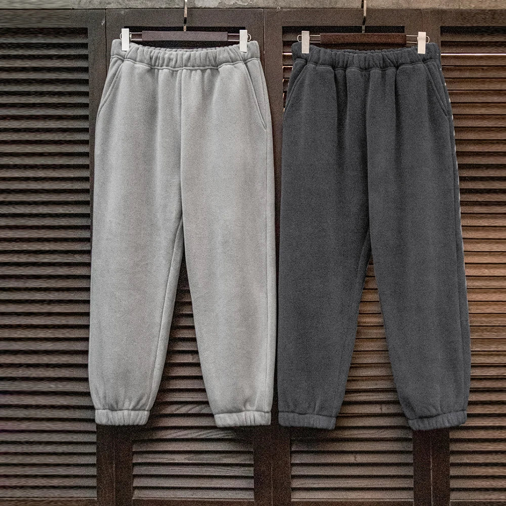 Varme Fleece Joggebukser for Menn – Myke og Forede Bukser med Elastisk Liv | Komfortable og Tykke Vinterbukser