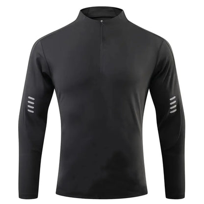 Herre Sport T-skjorte med Lange Ermer – Pustende &amp; Quick Dry