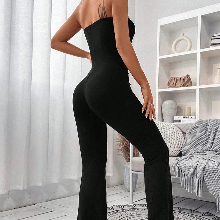 Sommer Jumpsuit-Bukser med Snøring i Midjen – Elegant, Figursydd &amp; Komfortabel