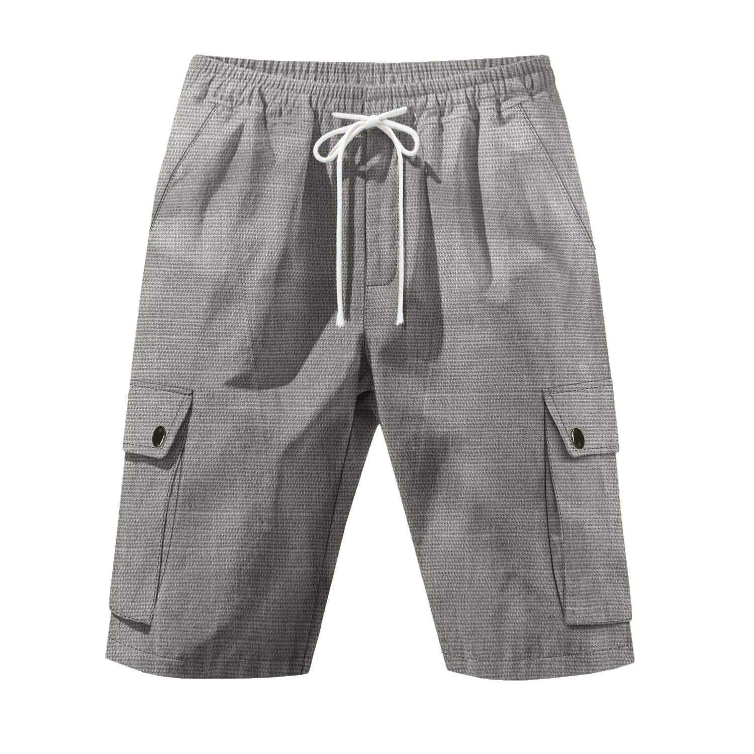 Linshorts til Herre – Pustende Sommerfavoritt med Elastisk Midje