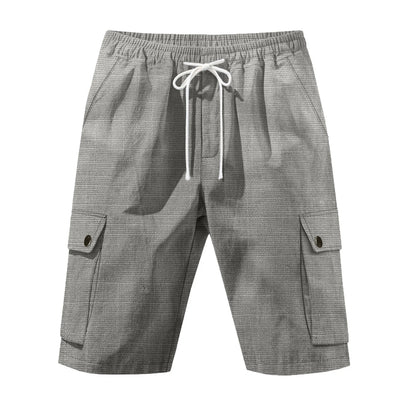 Linshorts til Herre – Pustende Sommerfavoritt med Elastisk Midje
