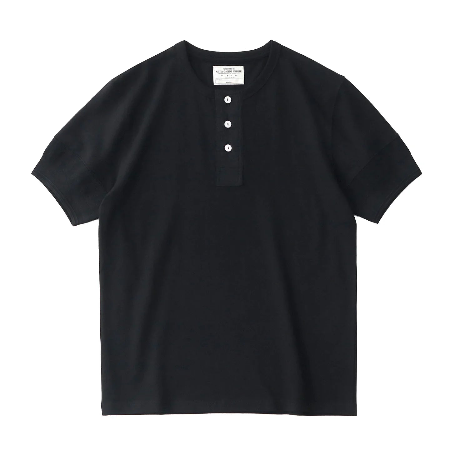 Retro Henley T-skjorte til Herre – Vasket Bomull med Amerikansk Vintage Stil