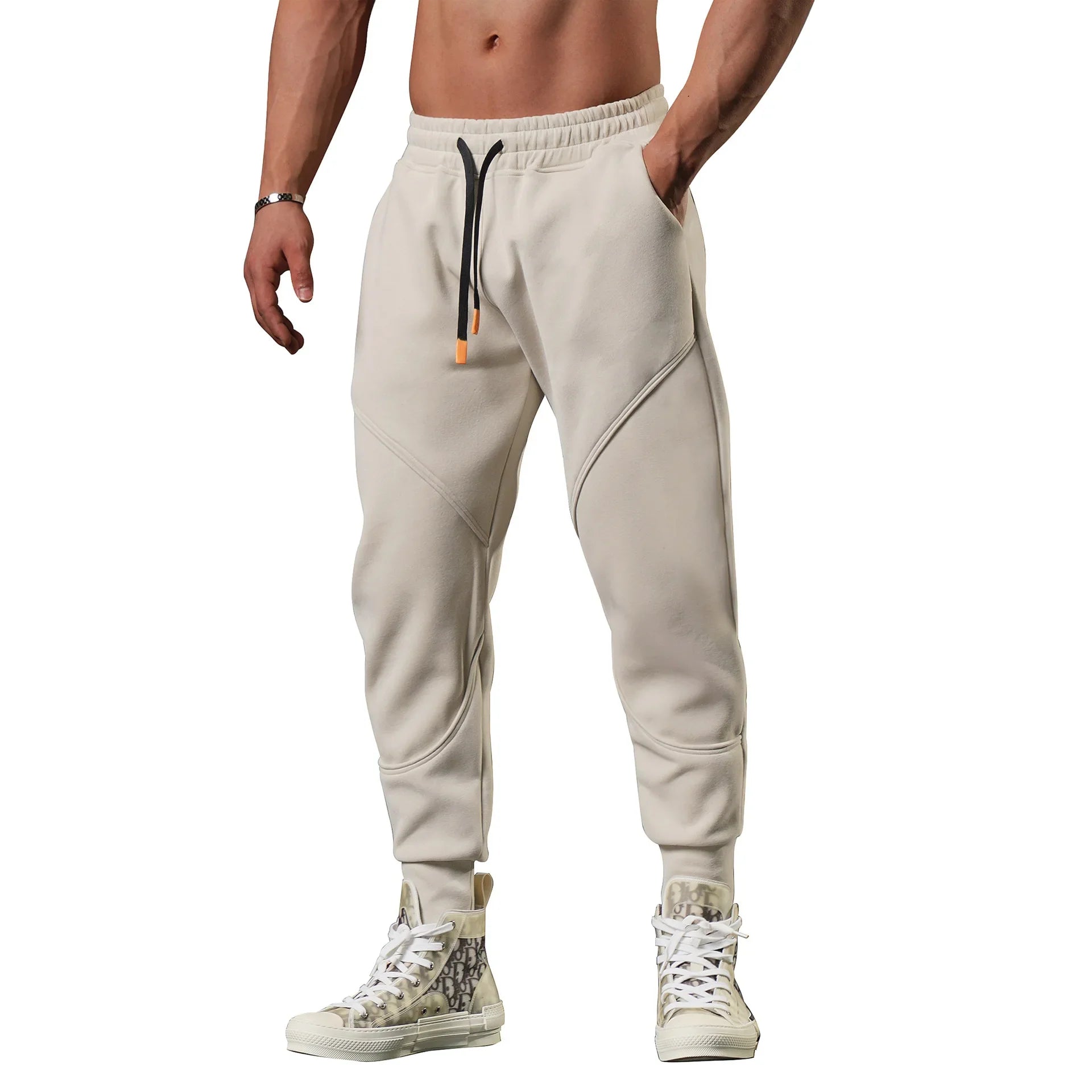 Herre Treningsbukse – Slim Fit Joggebukse til Trening, Løping og Hverdagsbruk