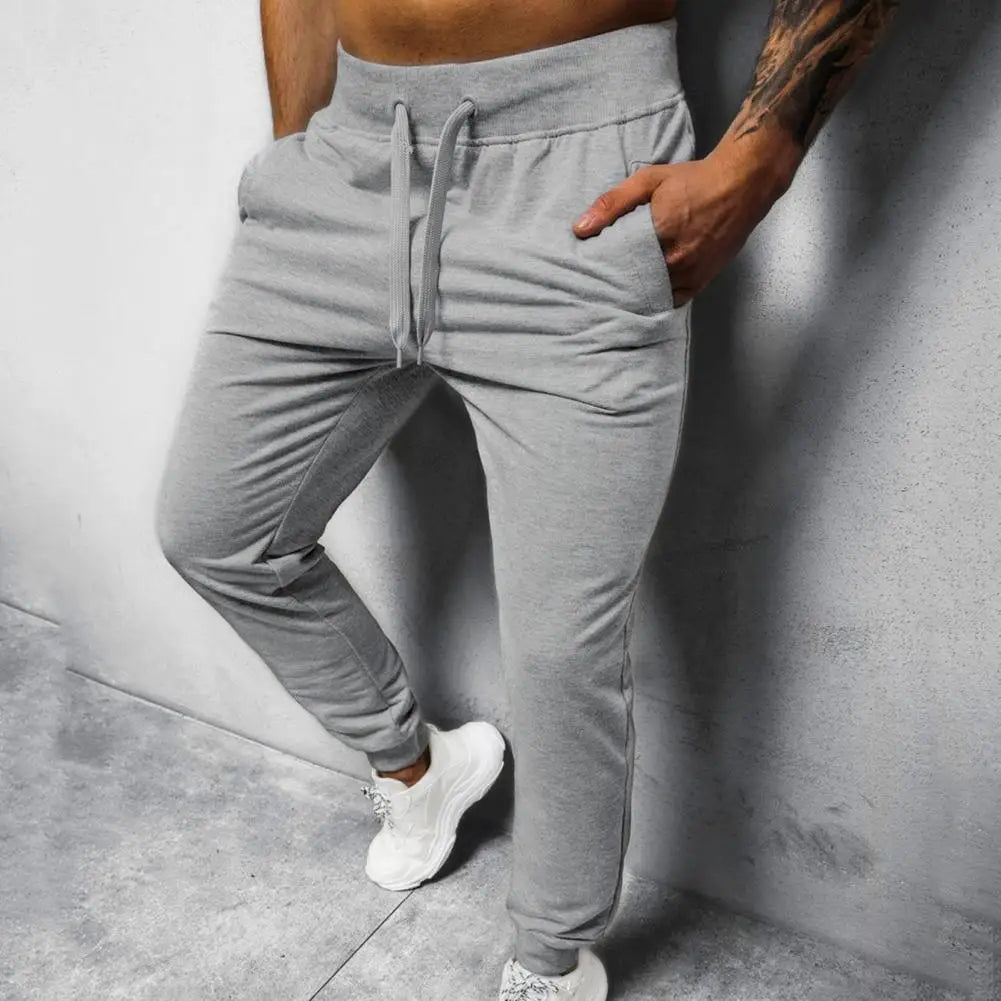Joggebukse for Herre med Sidelinjer – Ultrapmyk, Slim Fit Treningsbukse i Bomull (Høstnyhet)
