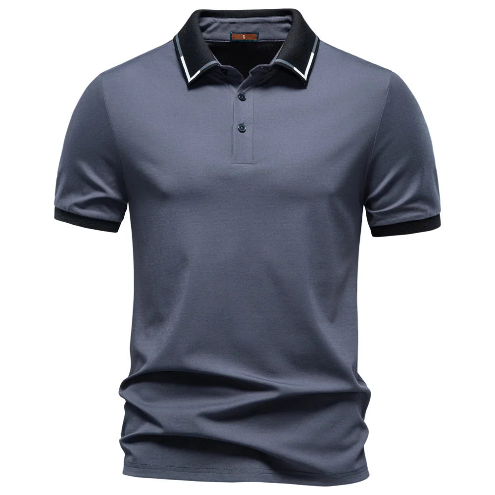 Polo T-skjorte til Herre – Slim Fit &amp; Lett Sommerkomfort