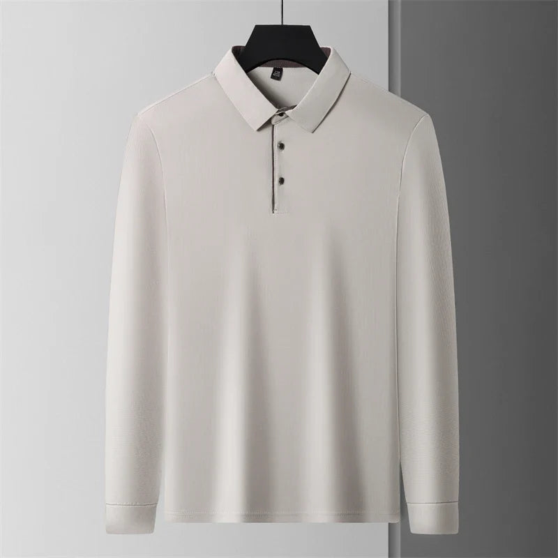 Herre Langermet Polo – Business Casual, Komfortabel &amp; Allsidig