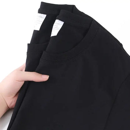 Unisex T-skjorte i 100% Bomull – Sommer Loose Fit, Ensfarget