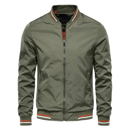 Herre Bomberjakke – Slim Fit Baseball-jakke | Svart &amp; Casual vår/sommer/høst