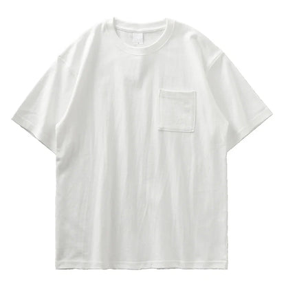 Heavyweight T-skjorte i Bomull – Vintage Unisex Sommerstil 320gsm