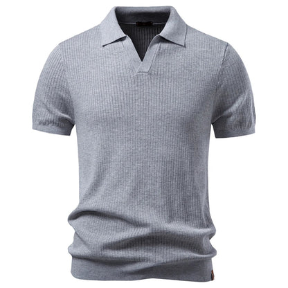 “Old Money” Polo T-skjorte til Herre – Klassisk &amp; Elegant Stil