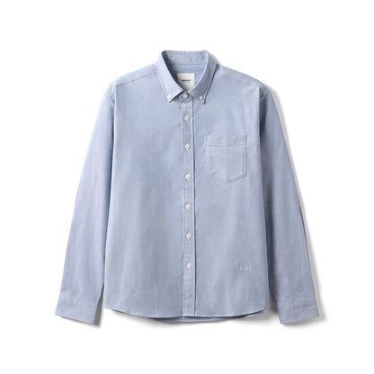 Klassisk Oxford-skjorte for Menn – Regular Fit i Ensfarget Design | Smart Casual Skjorte til Høst 2025
