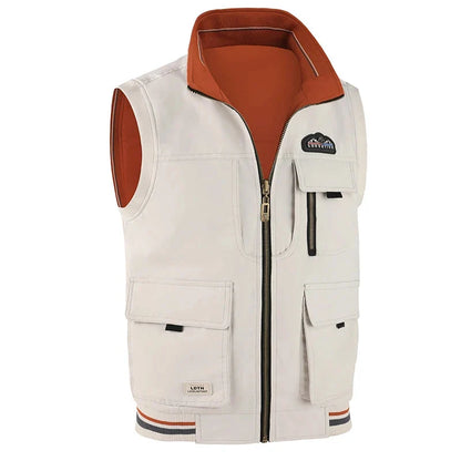 Outdoor Vest til Herre – Lett, Pustende &amp; Stand Collar Design