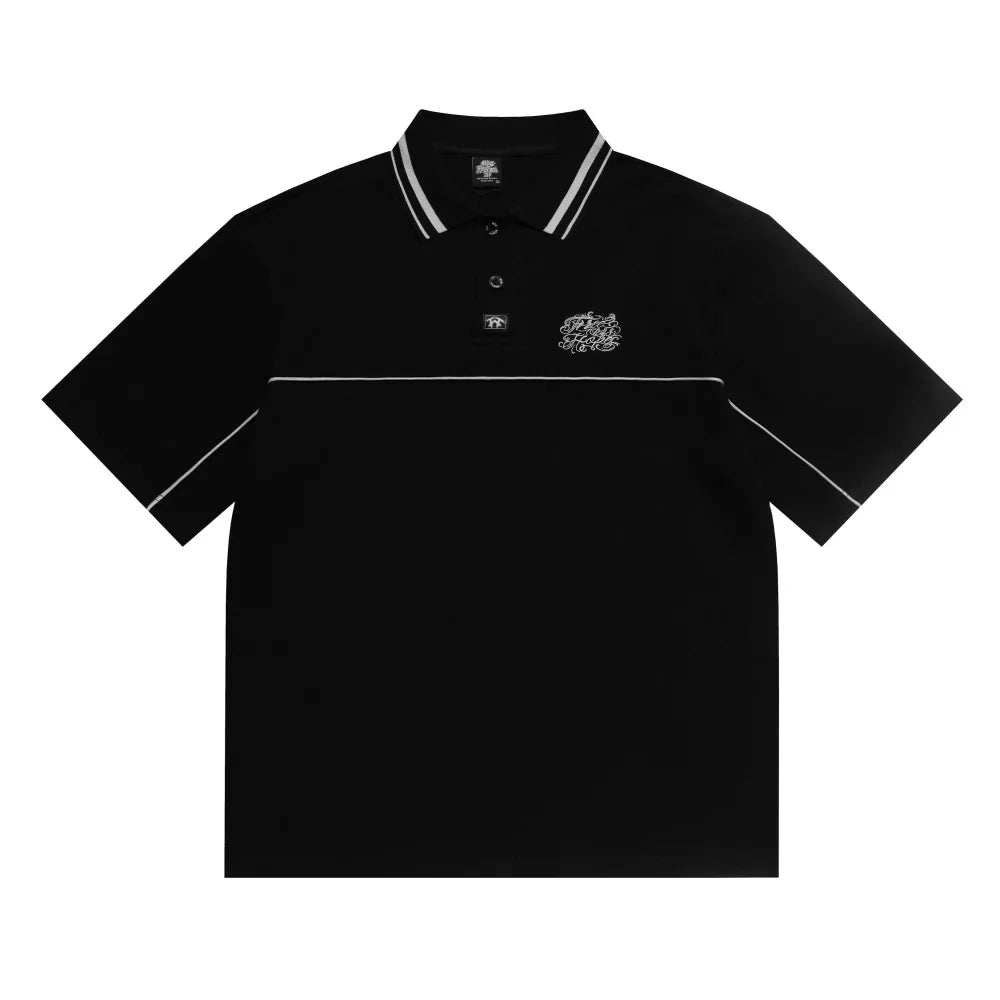 Polo T-skjorte til Herre – Brodert Streetwear &amp; Løs Passform