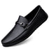 Herre Loafers i Ekte Skinn – Håndlagde Slip-on Mokasiner med Myk Såle – blå
