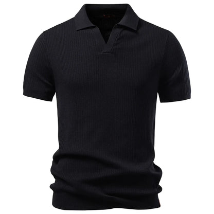 “Old Money” Polo T-skjorte til Herre – Klassisk &amp; Elegant Stil