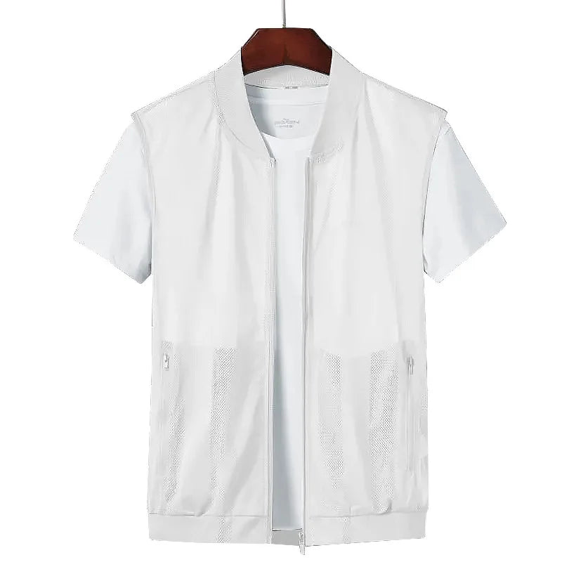 Lett Mesh Vest til Herre – Pustende Outdoor Vest med Flere Lommer