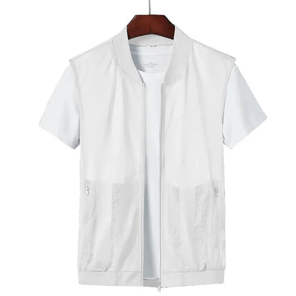 Lett Mesh Vest til Herre – Pustende Outdoor Vest med Flere Lommer