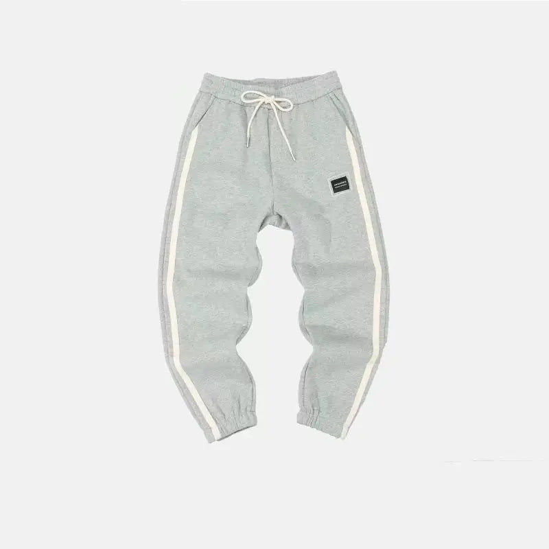 Herre Joggebukse med Sidelinjer – Komfortabel &amp; Sporty | Casual Sweatpants med Elastisk Liv