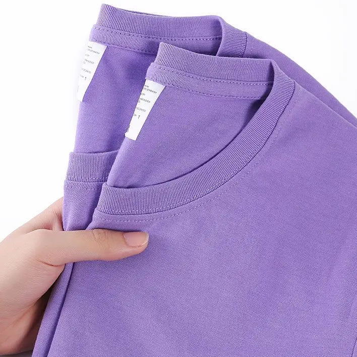 Unisex T-skjorte i 100% Bomull – Sommer Loose Fit, Ensfarget