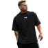 Oversized Trenings-T-skjorte for Menn – Pustende Mesh Stoff | Hurtigtørkende Løs Gym T-skjorte til Trening og Fitness – Gul