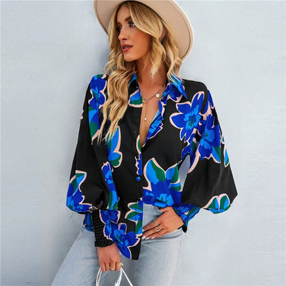 Elegant bluse med knute foran