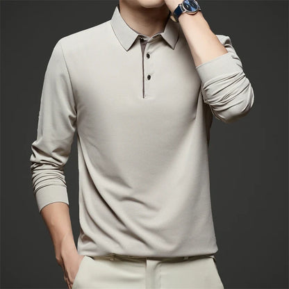 Herre Langermet Polo – Business Casual, Komfortabel &amp; Allsidig