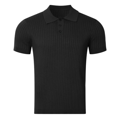 Strikket Polo T-skjorte til Herre – Lett, Pustende &amp; Trendy Sommerstil