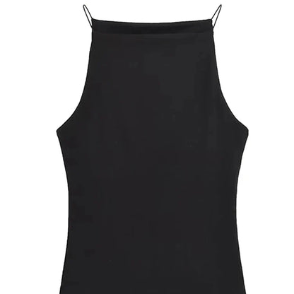 Halter Tank Top til Dame – Enkel Camitopp med Tynne Stropper