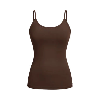 Slim Fit Tank Top til Dame – Enkel og Pustende Sommertopp