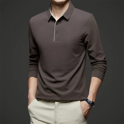 Herre Langermet Polo – Business Casual, Komfortabel &amp; Allsidig