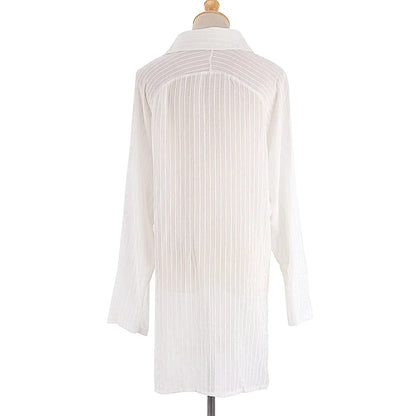 Elegant Strandkimono med Belte – Perfekt som Bikini Cover-Up