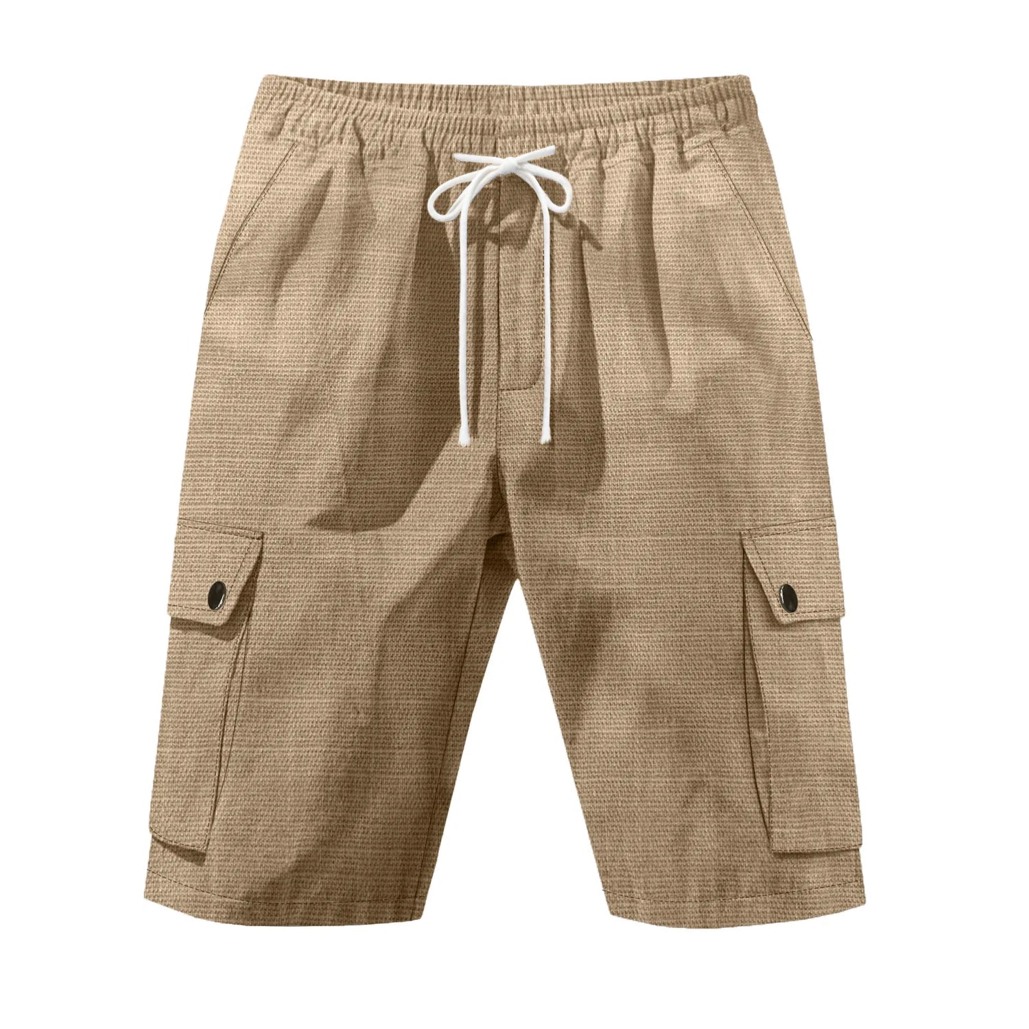 Linshorts til Herre – Pustende Sommerfavoritt med Elastisk Midje