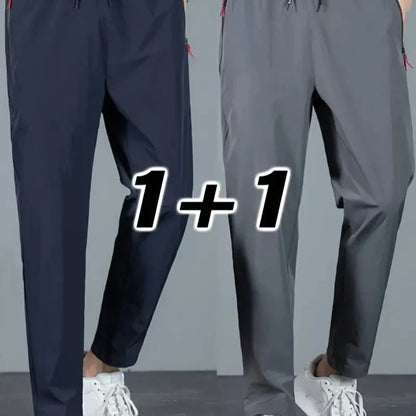 2-pk Herrebukser – Joggebukser med Strikk i Midjen, Klassisk Koreansk Stil