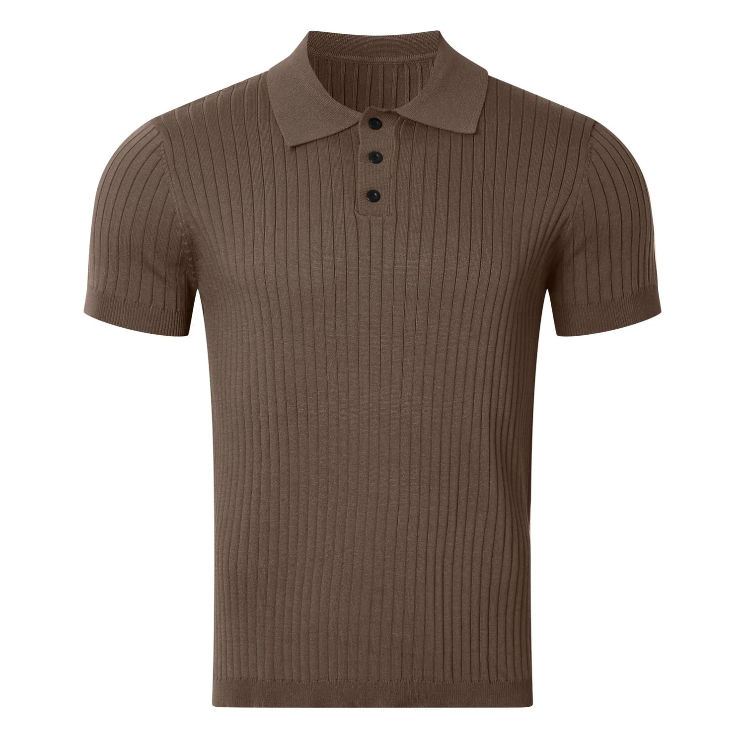 Strikket Polo T-skjorte til Herre – Lett, Pustende &amp; Trendy Sommerstil
