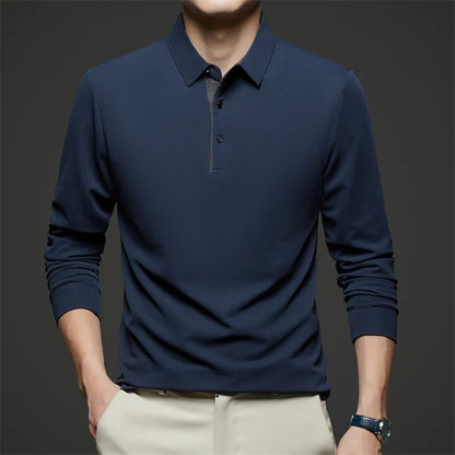 Herre Langermet Polo – Business Casual, Komfortabel &amp; Allsidig