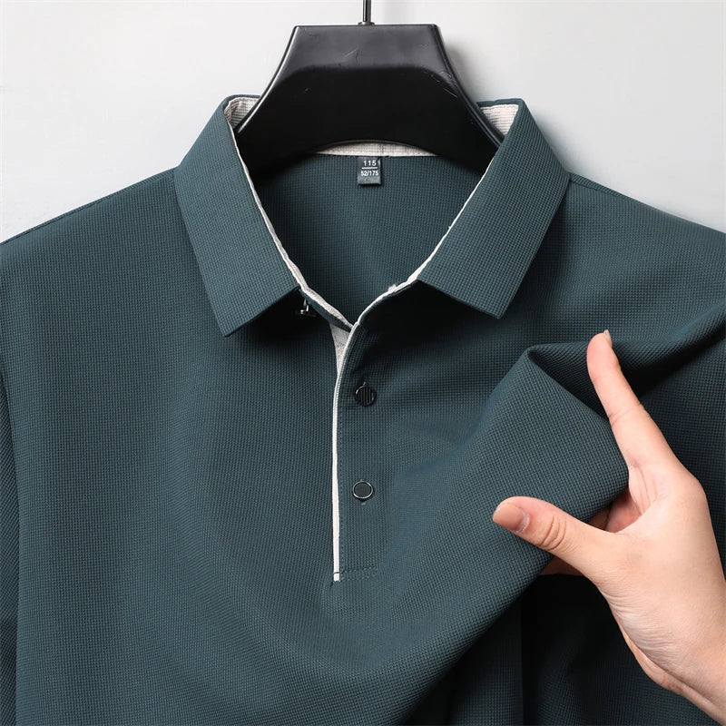 Herre Langermet Polo – Business Casual, Komfortabel &amp; Allsidig