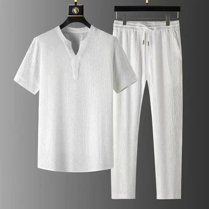 Sommer Joggedress for Menn – T-skjorte + Bukse Sett fra MOOWNUC | Sporty og Komfortabelt