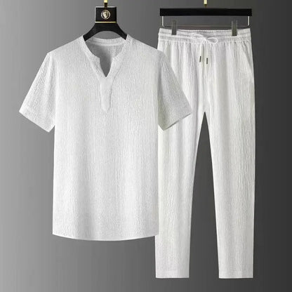 Sommer Joggedress for Menn – T-skjorte + Bukse Sett fra MOOWNUC | Sporty og Komfortabelt