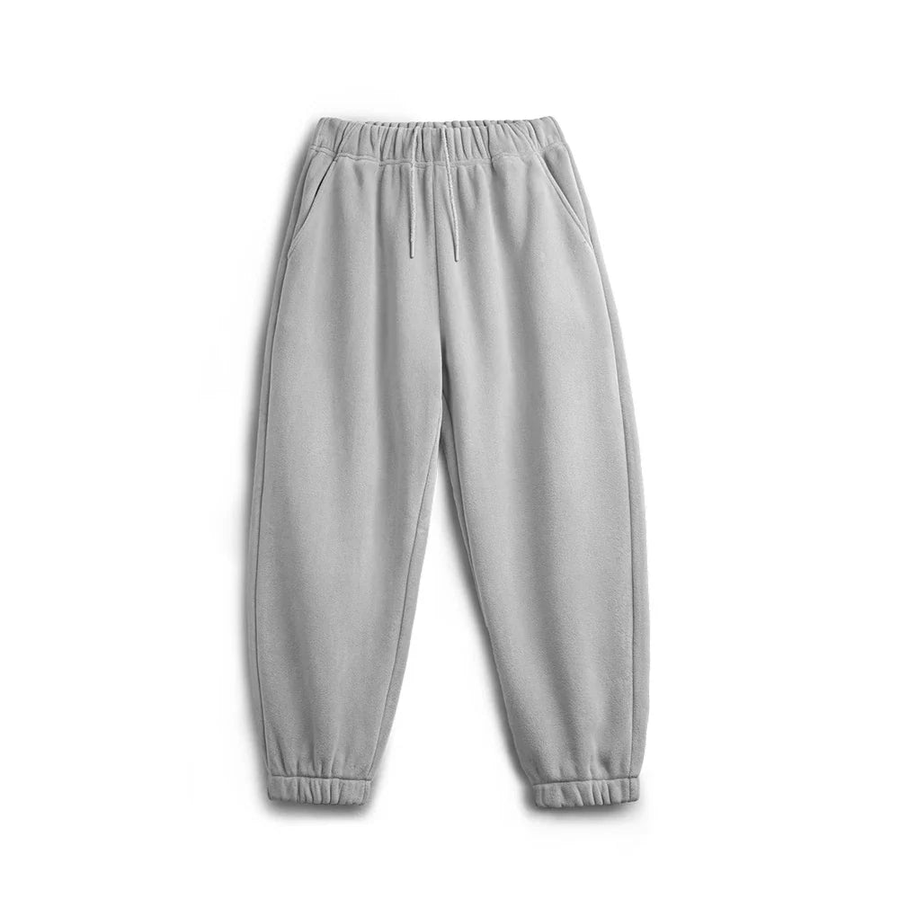 Varme Fleece Joggebukser for Menn – Myke og Forede Bukser med Elastisk Liv | Komfortable og Tykke Vinterbukser