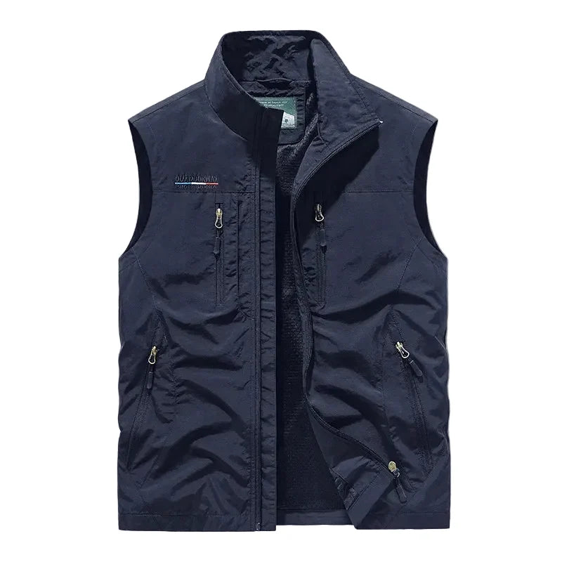 Mesh Vest til Herre – Pustende Multi-lomme Outdoor Vest