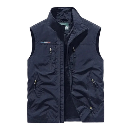 Mesh Vest til Herre – Pustende Multi-lomme Outdoor Vest