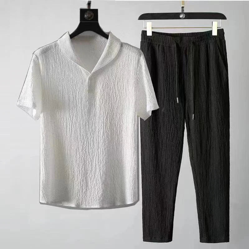 Sommer Joggedress for Menn – T-skjorte + Bukse Sett fra MOOWNUC | Sporty og Komfortabelt