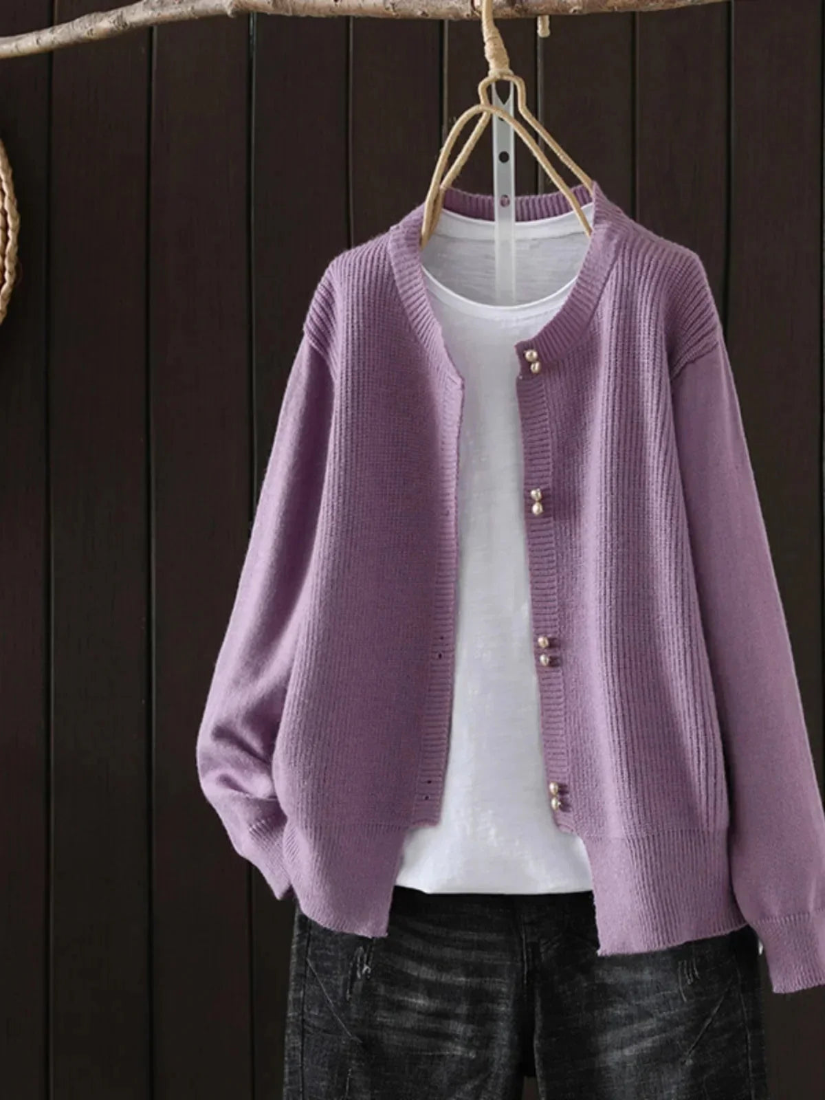 Klaerigo | CARDIGAN MED PERLEKNAPPER