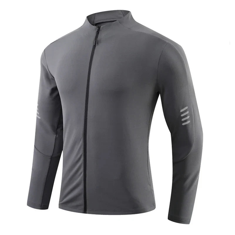 Herre Sport T-skjorte med Lange Ermer – Pustende &amp; Quick Dry
