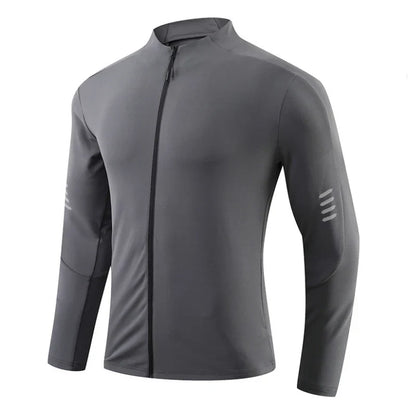 Herre Sport T-skjorte med Lange Ermer – Pustende &amp; Quick Dry